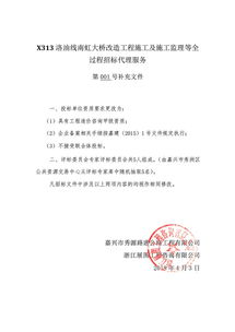 x313洛油線南虹大橋改造工程全過程招標代理服務招標公告